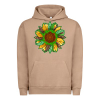 Pigment Burro st patricks sunflower with leopard  shamrock and glitter Urban Hoodie - Artiststas