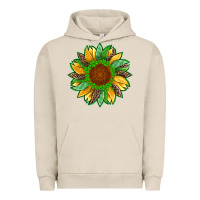 Pigment French Oak st patricks sunflower with leopard  shamrock and glitter Urban Hoodie - Artiststas