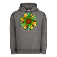 Pigment Tornado st patricks sunflower with leopard  shamrock and glitter Urban Hoodie - Artiststas