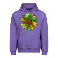Tulip st patricks sunflower with leopard  shamrock and glitter Urban Hoodie - Artiststas