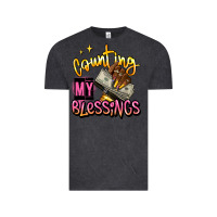 Vintage Black counting my blessings afro hands Vintage Tee - RanaPortraitStore