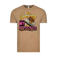 Vintage Coffee counting my blessings afro hands Vintage Tee - RanaPortraitStore