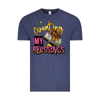 Vintage Denim counting my blessings afro hands Vintage Tee - RanaPortraitStore