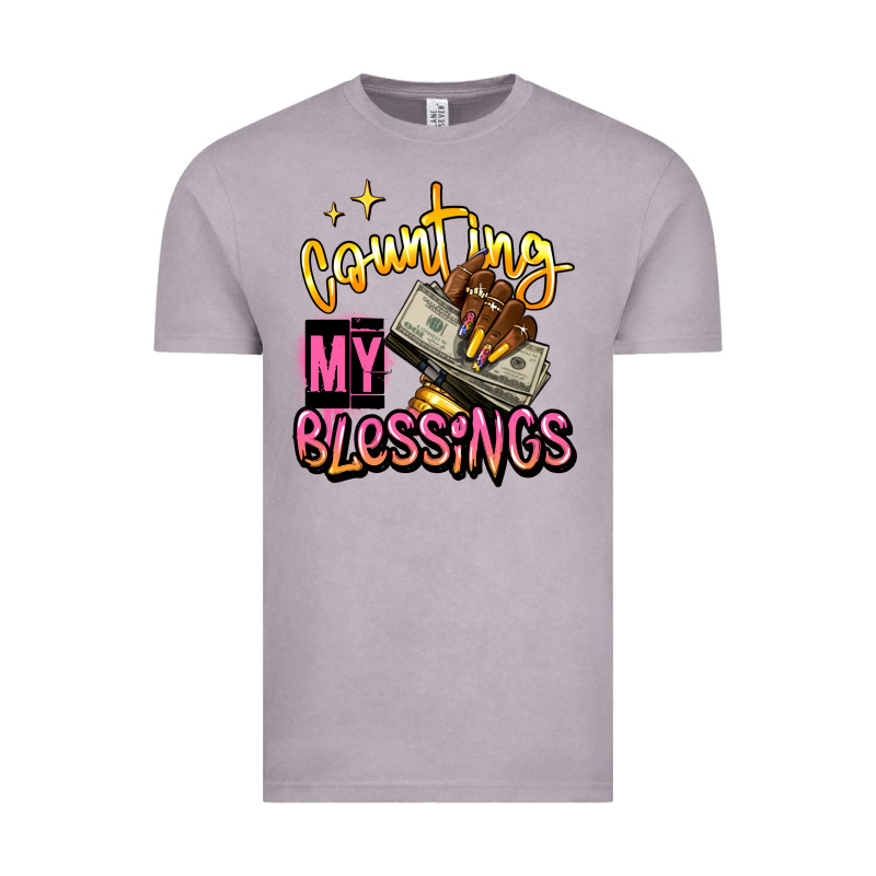 Counting My Blessings Afro Hands Vintage Tee by RanaPortraitStore | Teevron