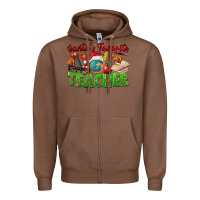 Chestnut Santa's Favorite Teacher Zipper Hoodie - FaDigitalArtStudio