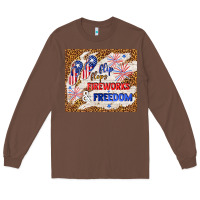 Chestnut flip flops fireworks & freedom 4th of july Long Sleeve Tee - TumblerDesignByShophia
