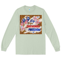 Matcha flip flops fireworks & freedom 4th of july Long Sleeve Tee - TumblerDesignByShophia