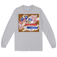 Moon Dust flip flops fireworks & freedom 4th of july Long Sleeve Tee - TumblerDesignByShophia