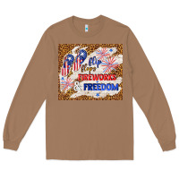 Toasted Coconut flip flops fireworks & freedom 4th of july Long Sleeve Tee - TumblerDesignByShophia