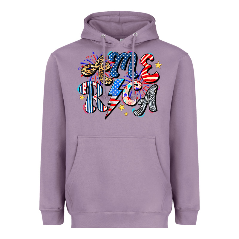 America Heavyweight Hoodie by CowhideDigitalArt | Teevron