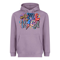 Lavender America Heavyweight Hoodie - CowhideDigitalArt
