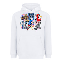 White America Heavyweight Hoodie - CowhideDigitalArt