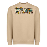 Mushroom mama sunflower leopard Heavyweight Sweatshirt - OliviaCreatesArt