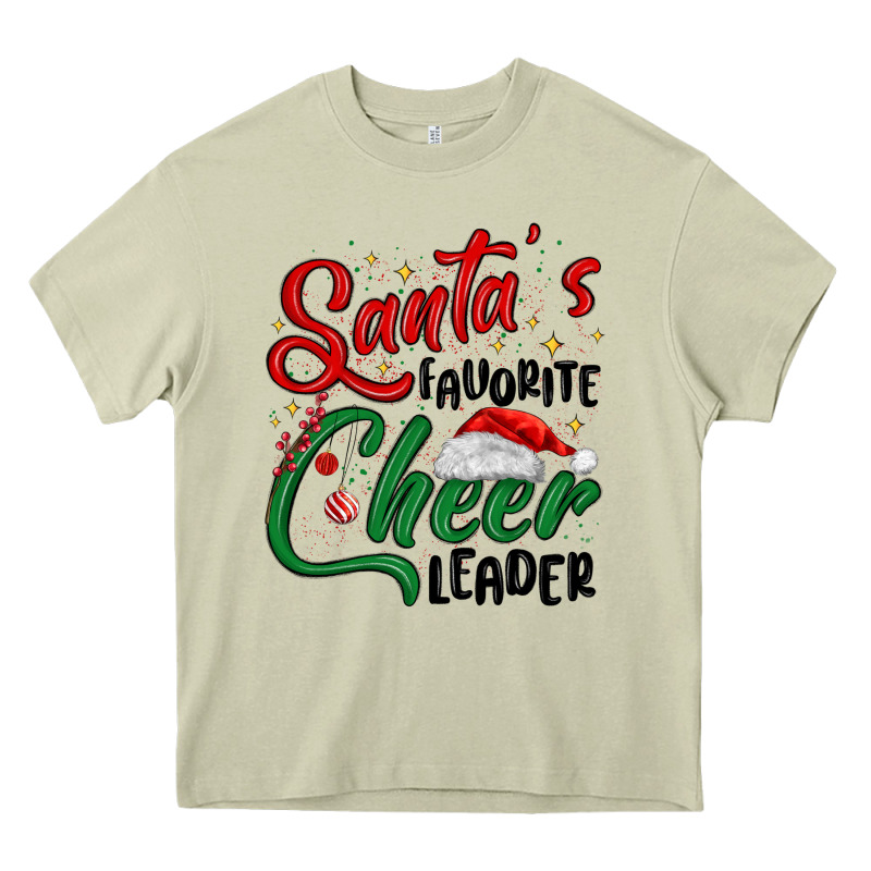 Santa S Favorite Cheer Leader Heavy Core Tee by MaliasSmallBusiness | Teevron