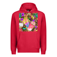 Cardinal school girl coffee cup with leopard seamless pattern bbs Premium Hoodie - BundleAndBundleShop