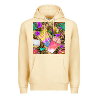 Pina Colada school girl coffee cup with leopard seamless pattern bbs Premium Hoodie - BundleAndBundleShop