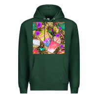 Sports Green school girl coffee cup with leopard seamless pattern bbs Premium Hoodie - BundleAndBundleShop