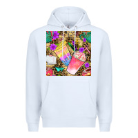 White school girl coffee cup with leopard seamless pattern bbs Premium Hoodie - BundleAndBundleShop