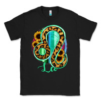 Black Leo Zodiac Sign Sunflower Leopard Serape Classic Tee - RanaPortraitStore