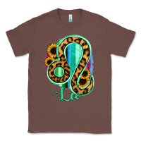 Chestnut Leo Zodiac Sign Sunflower Leopard Serape Classic Tee - RanaPortraitStore