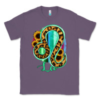 Lavender Leo Zodiac Sign Sunflower Leopard Serape Classic Tee - RanaPortraitStore