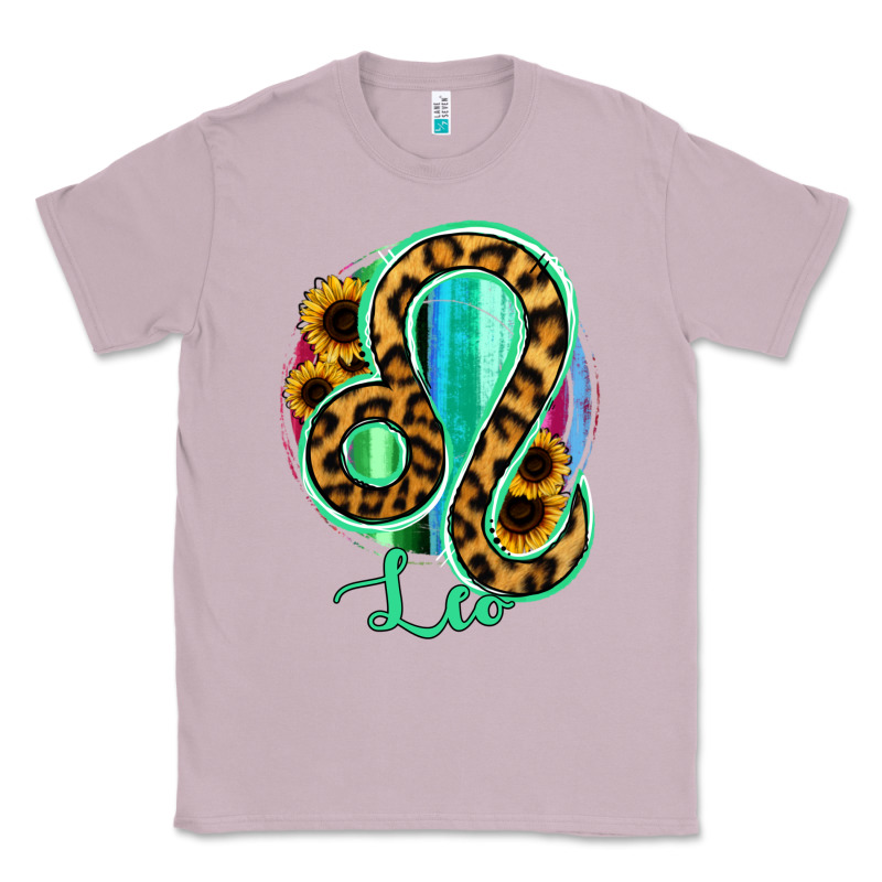 Leo Zodiac Sign Sunflower Leopard Serape Classic Tee by RanaPortraitStore | Teevron