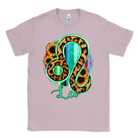 Lilac Leo Zodiac Sign Sunflower Leopard Serape Classic Tee - RanaPortraitStore
