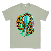 Matcha Leo Zodiac Sign Sunflower Leopard Serape Classic Tee - RanaPortraitStore