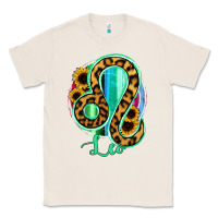 Natural Leo Zodiac Sign Sunflower Leopard Serape Classic Tee - RanaPortraitStore