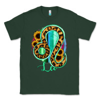 Sports Green Leo Zodiac Sign Sunflower Leopard Serape Classic Tee - RanaPortraitStore