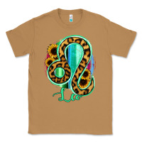 Toasted Coconut Leo Zodiac Sign Sunflower Leopard Serape Classic Tee - RanaPortraitStore