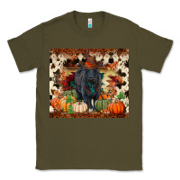 Army Green Fall black angus Classic Tee - RanaPortraitStore