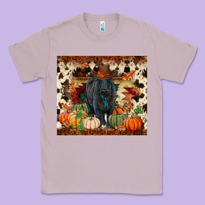 Fall Black Angus Classic Tee Designed By Ranaportraitstore