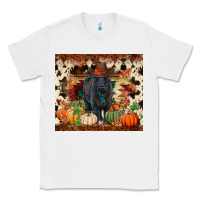 White Fall black angus Classic Tee - RanaPortraitStore