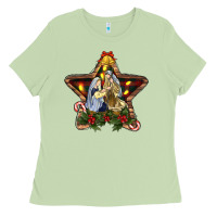 Matcha christmas baby jesus oh holly night Ladies Tee - RanaPortraitStore
