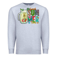 Heather Grey sweet summer time Premium Sweatshirt - CowhideDigitalArt
