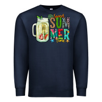 Navy sweet summer time Premium Sweatshirt - CowhideDigitalArt