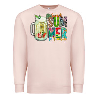 Pale Pink sweet summer time Premium Sweatshirt - CowhideDigitalArt