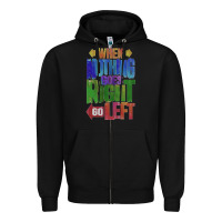 Black motivational direction quote Zipper Hoodie - tuanDangUi