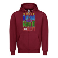 Burgundy motivational direction quote Zipper Hoodie - tuanDangUi