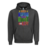 Charcoal Heather motivational direction quote Zipper Hoodie - tuanDangUi