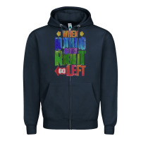 Navy motivational direction quote Zipper Hoodie - tuanDangUi