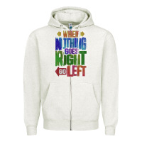 Oatmeal Heather motivational direction quote Zipper Hoodie - tuanDangUi