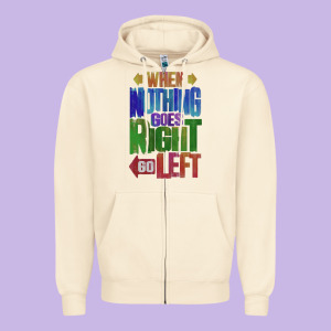 Motivational Direction Quote Zipper Hoodie Designed By Tuandangui