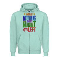 Seafoam motivational direction quote Zipper Hoodie - tuanDangUi