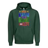 Sports Green motivational direction quote Zipper Hoodie - tuanDangUi