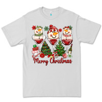 Dove Grey merry christmas wine and cocktails Premium Tee - MaliasSmallBusiness