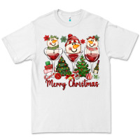 White merry christmas wine and cocktails Premium Tee - MaliasSmallBusiness