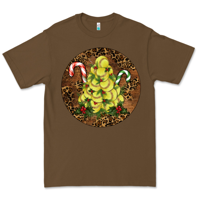 Softball Leopard  Christmas Premium Tee by RanaPortraitStore | Teevron