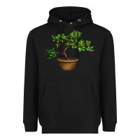 Black Guava Tree Bonsai Illustrations Heavyweight Hoodie - LillyAllenDesigns